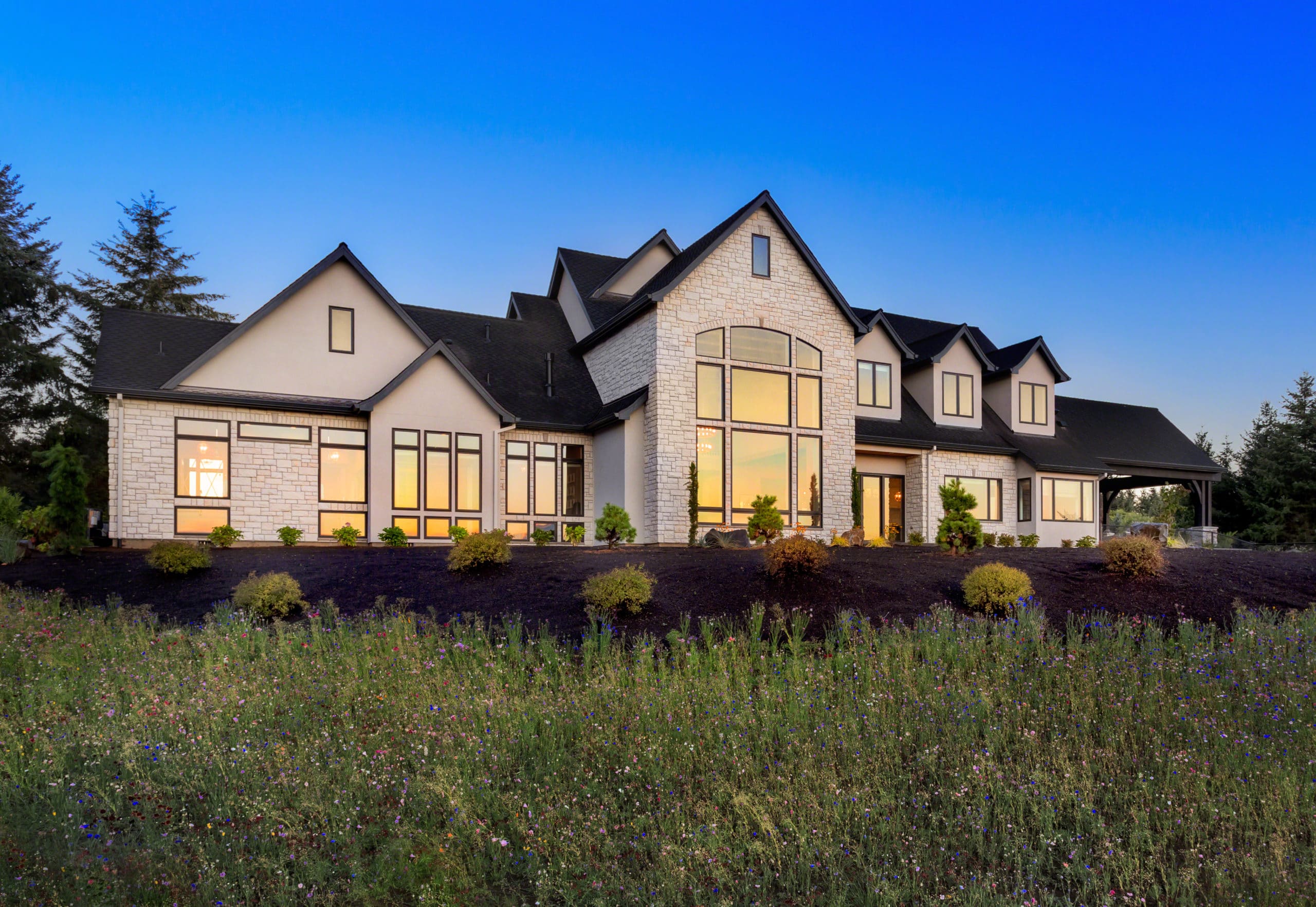 Luxury Utah home protected by a Vertex roofing system