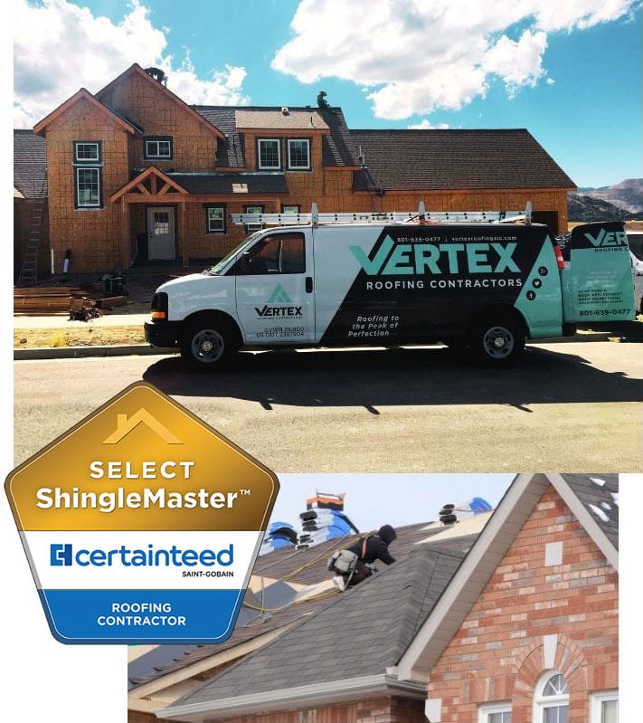 Vertex Roofing Select Shingle Master certification and roofing credentials